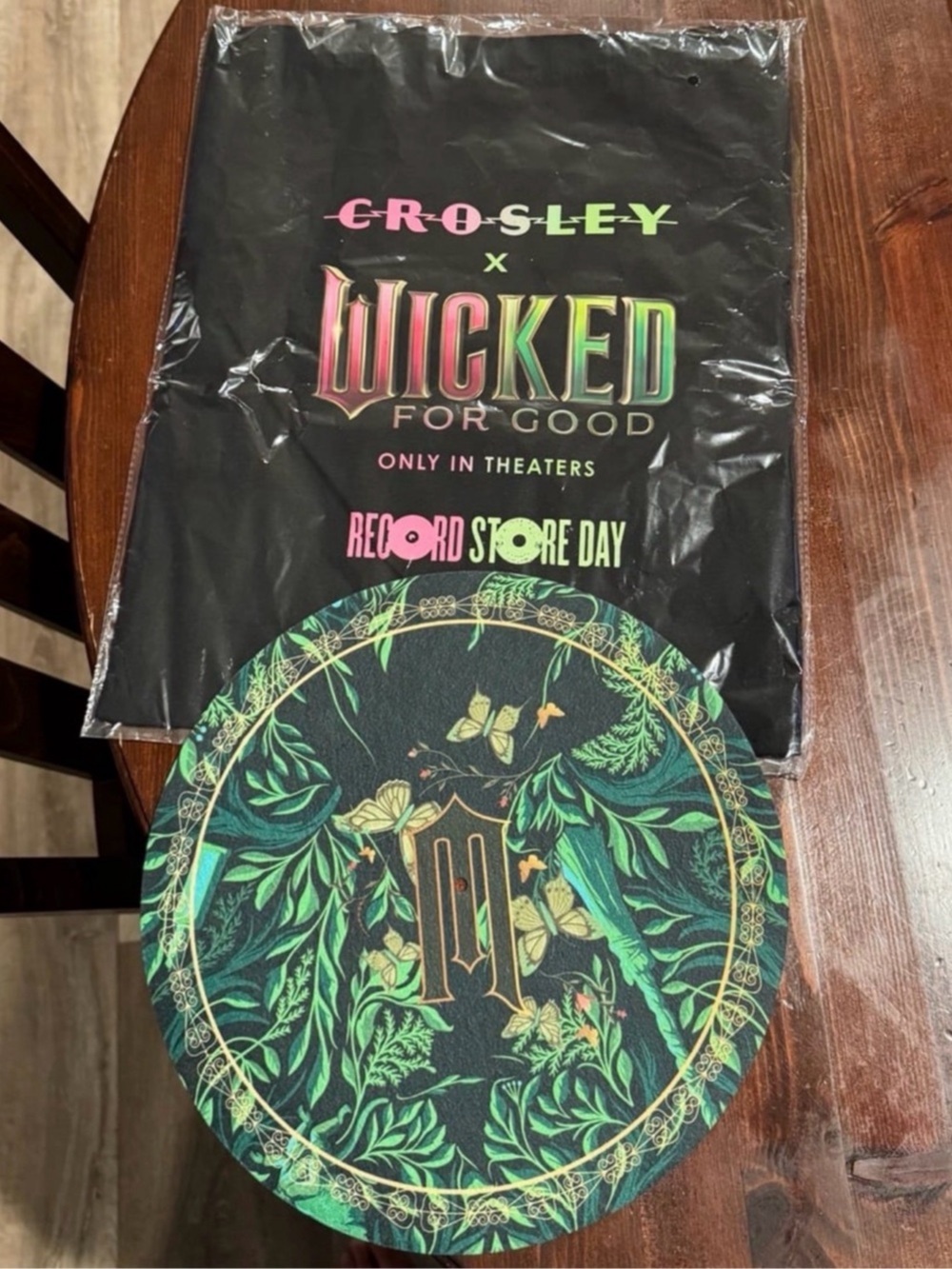 Wicked For Good x Crosley Tote Bag RSD 2025 & Slip Mat Listening Party Exclusive
